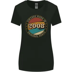 15th Birthday  Vintage Made In 2008 Womens Wider Cut T-Shirt