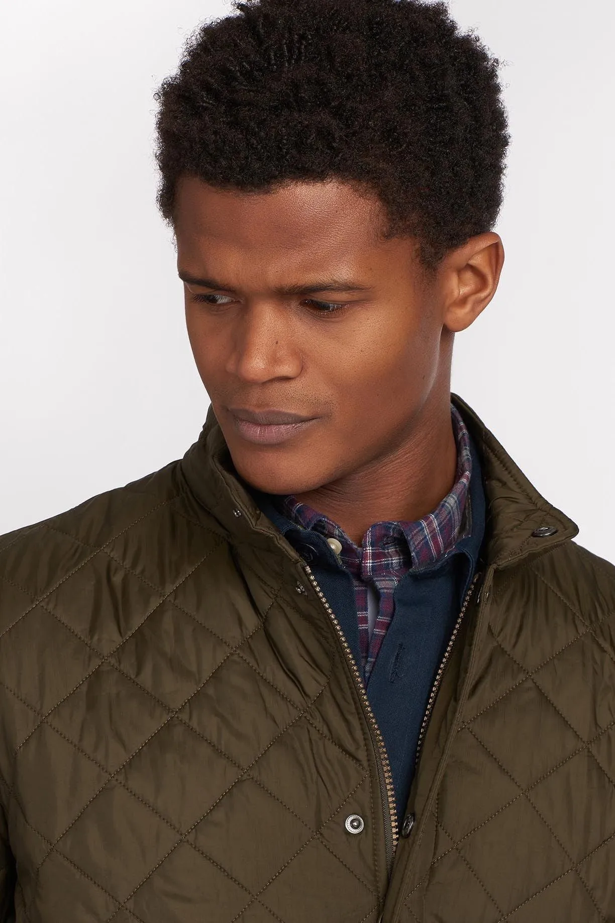 Barbour Chelsea Flyweight Quilted jacket in Olive MQU0007OL52