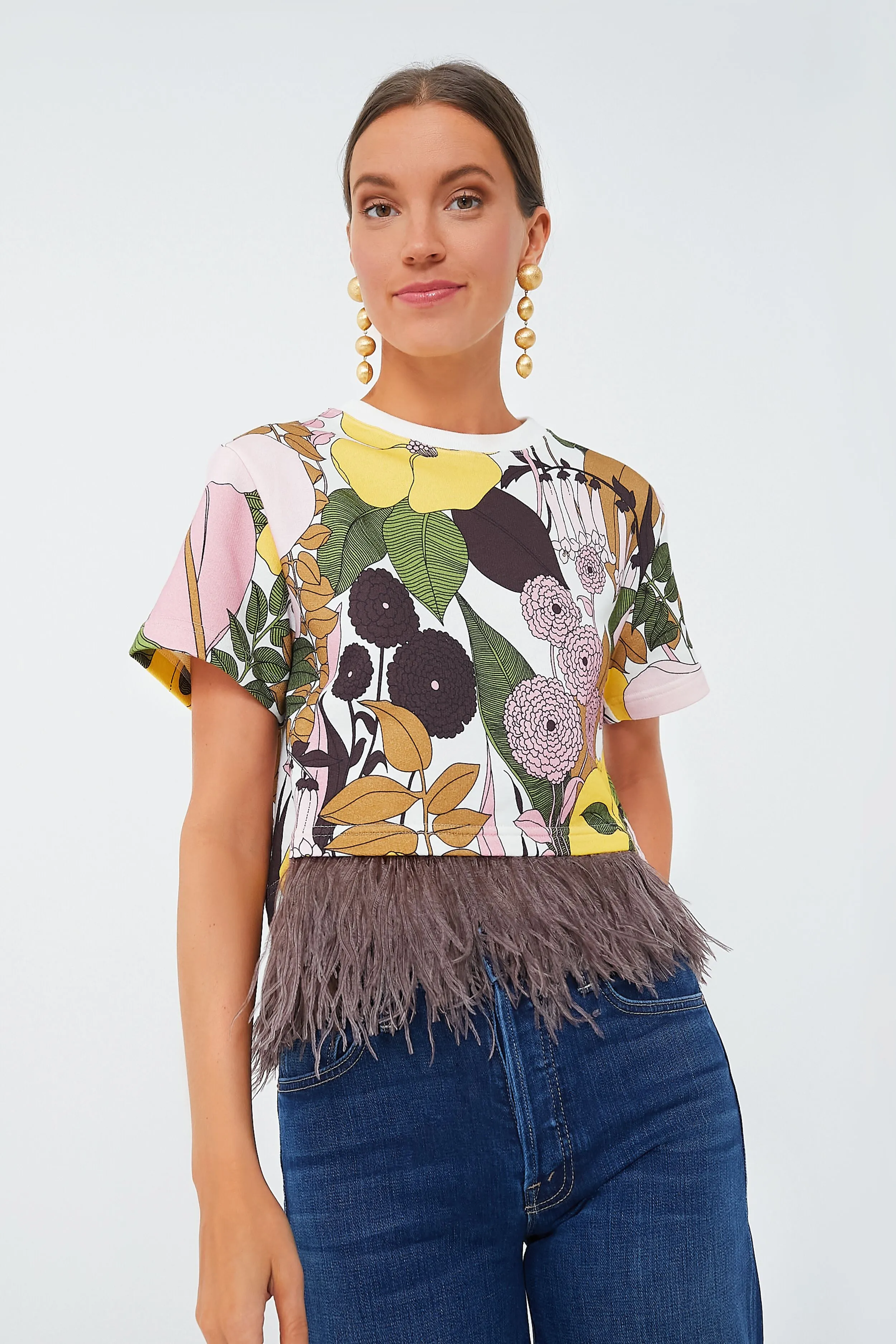 Big Flower Rose La Scala Tee