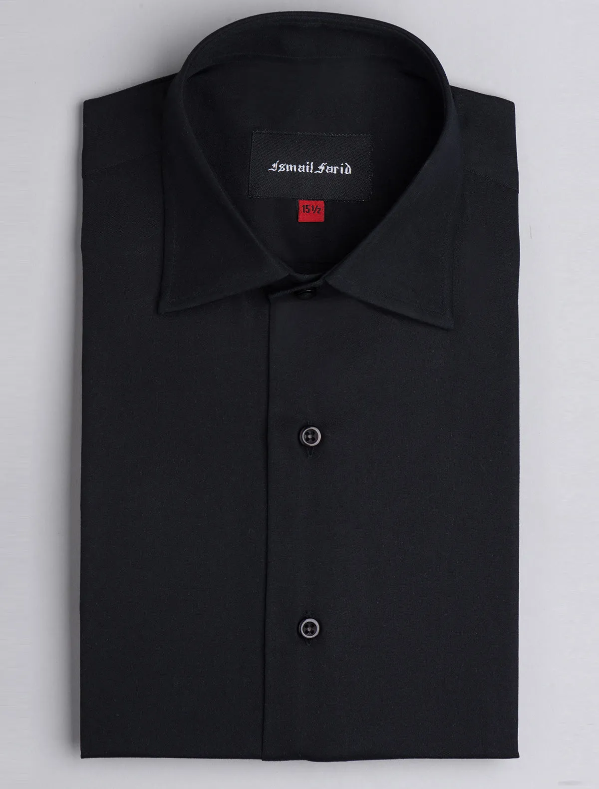 BLACK CLASSIC COLLAR SHIRT