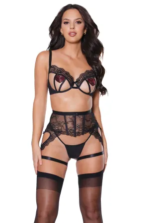 Bra & Garter Belt Set