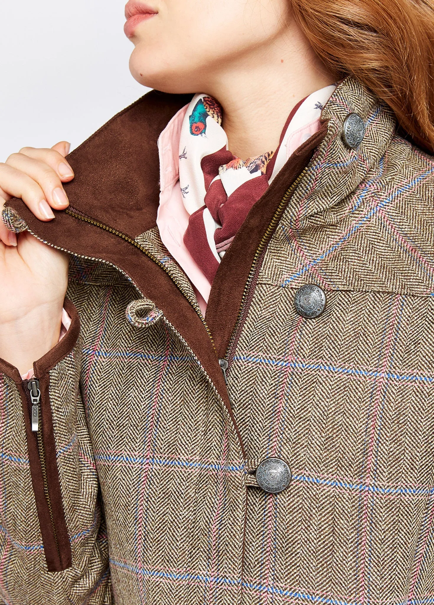 Bracken Tweed Jacket - Woodrose