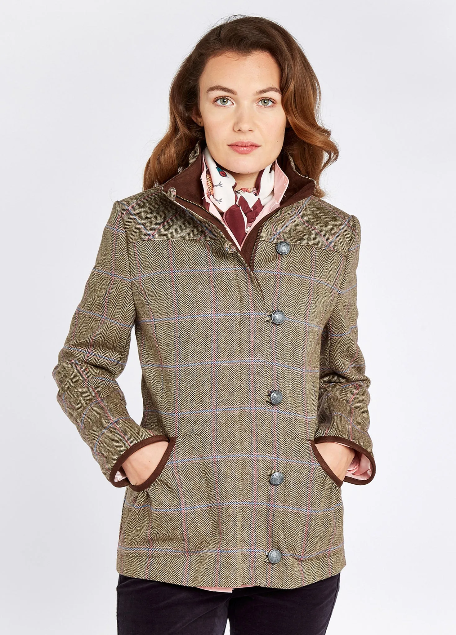 Bracken Tweed Jacket - Woodrose