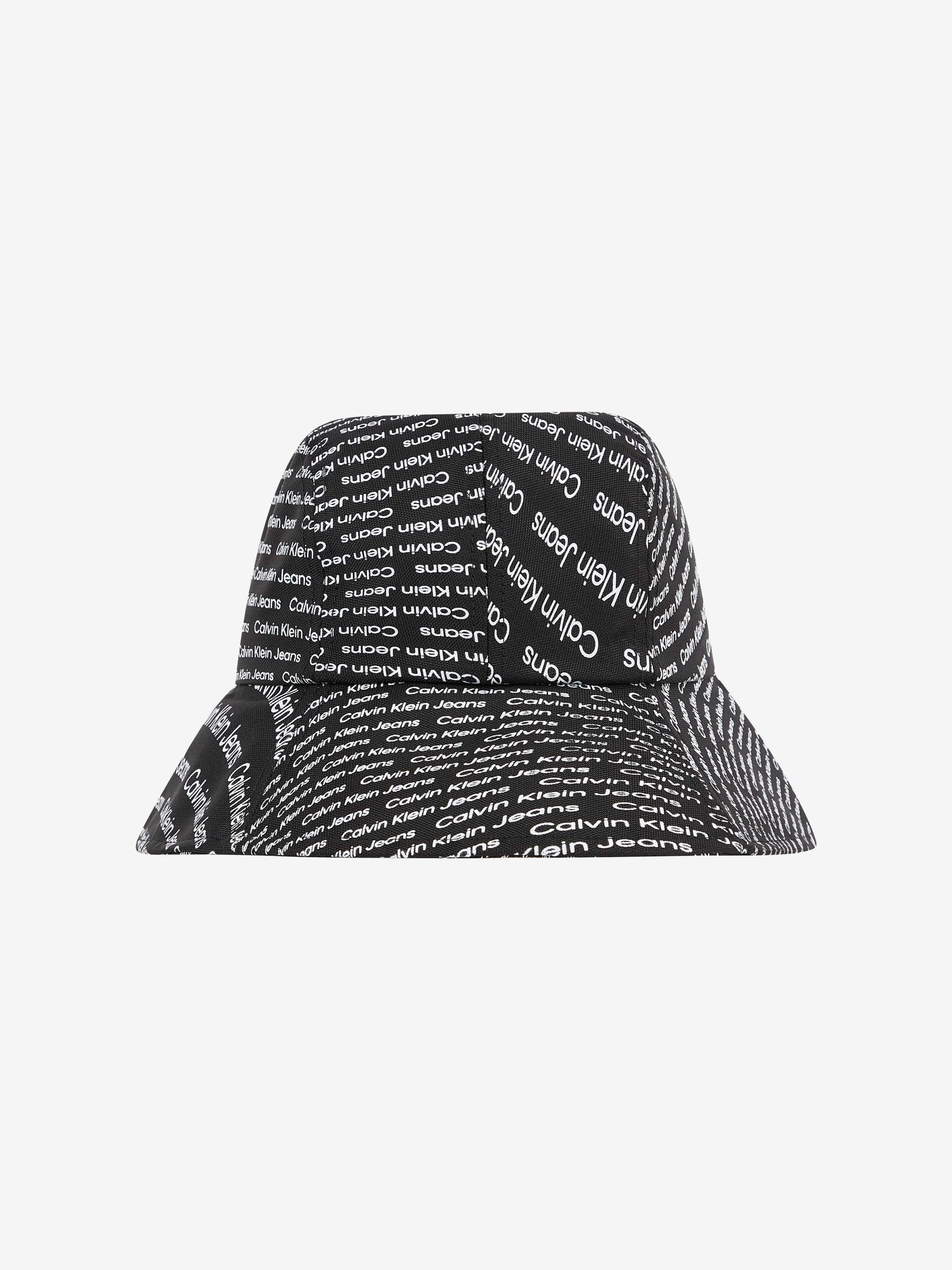 Calvin Klein Kids Logo Bucket Hat in Black