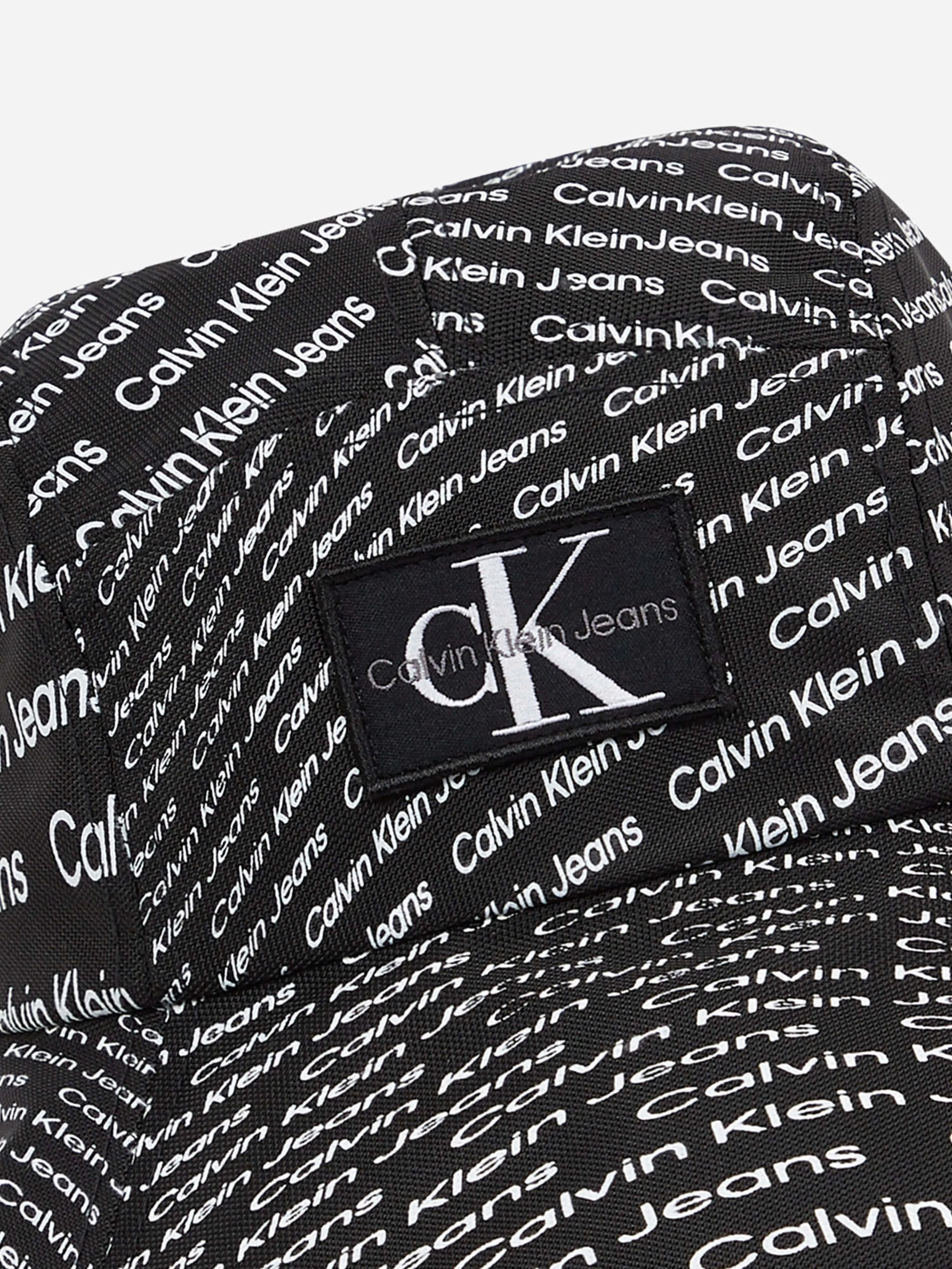 Calvin Klein Kids Logo Bucket Hat in Black