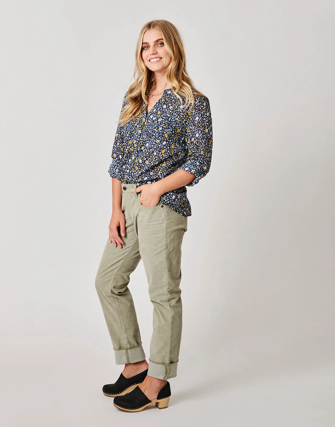 Carve Designs Carson Cord Pants-Olive