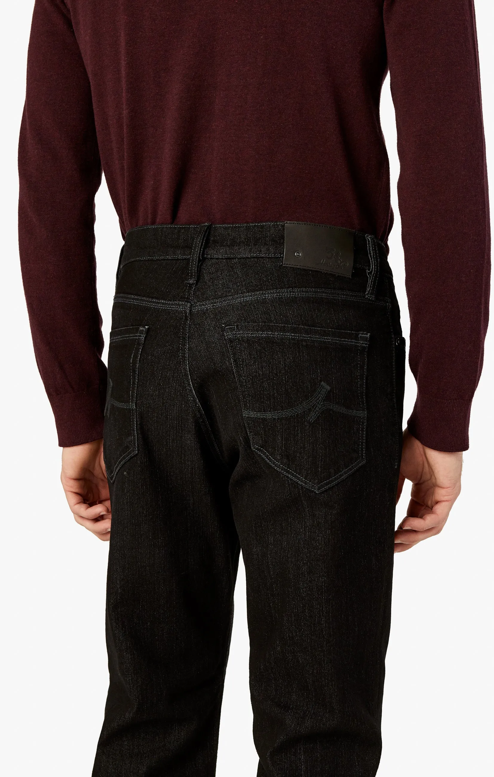 Charisma Relaxed Straight Jeans In Charcoal Comfort