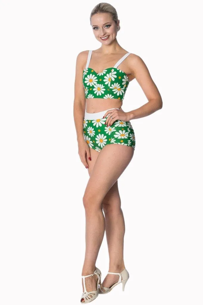 Crazy Daisy Plus Size Built Up Swimsuit Bottoms