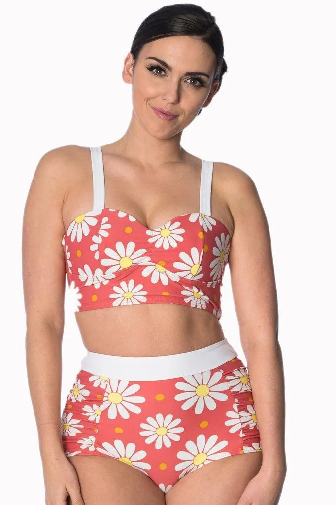 Crazy Daisy Plus Size Built Up Swimsuit Bottoms