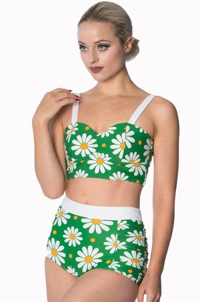 Crazy Daisy Plus Size Built Up Swimsuit Bottoms