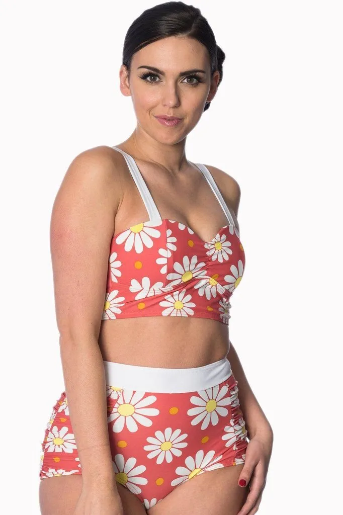 Crazy Daisy Plus Size Built Up Swimsuit Bottoms