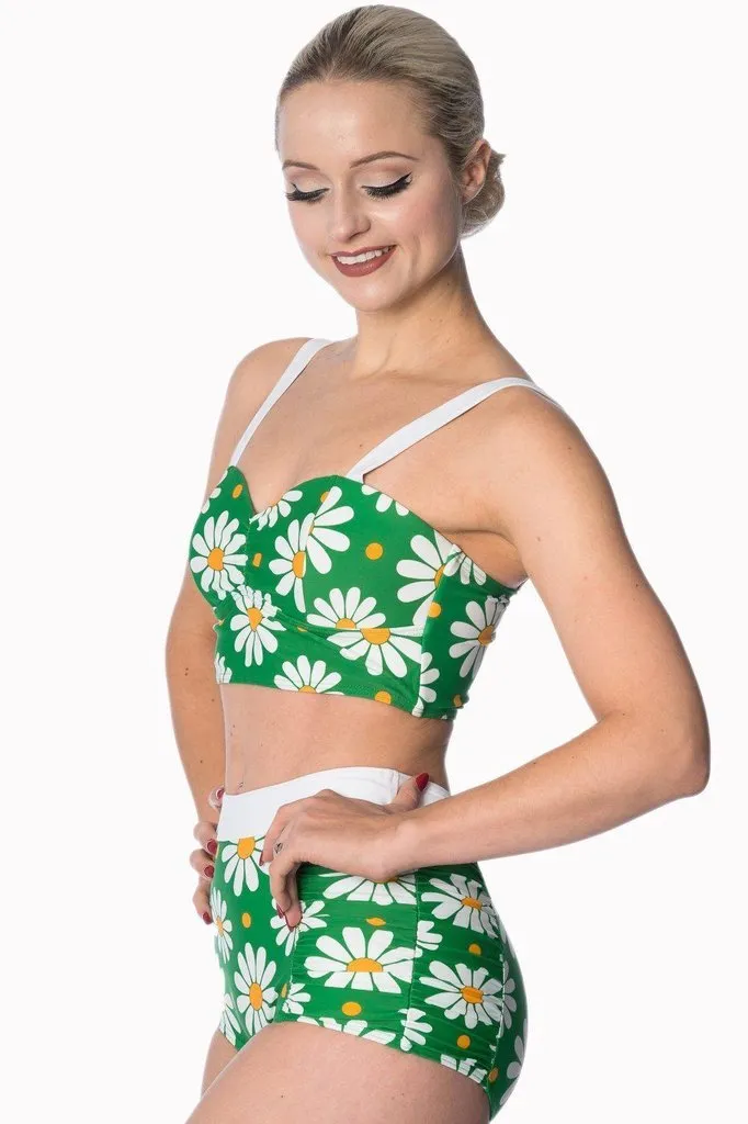 Crazy Daisy Plus Size Built Up Swimsuit Bottoms