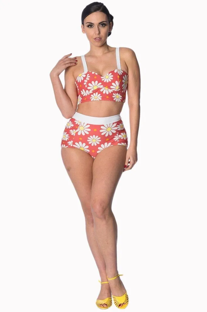 Crazy Daisy Plus Size Built Up Swimsuit Bottoms