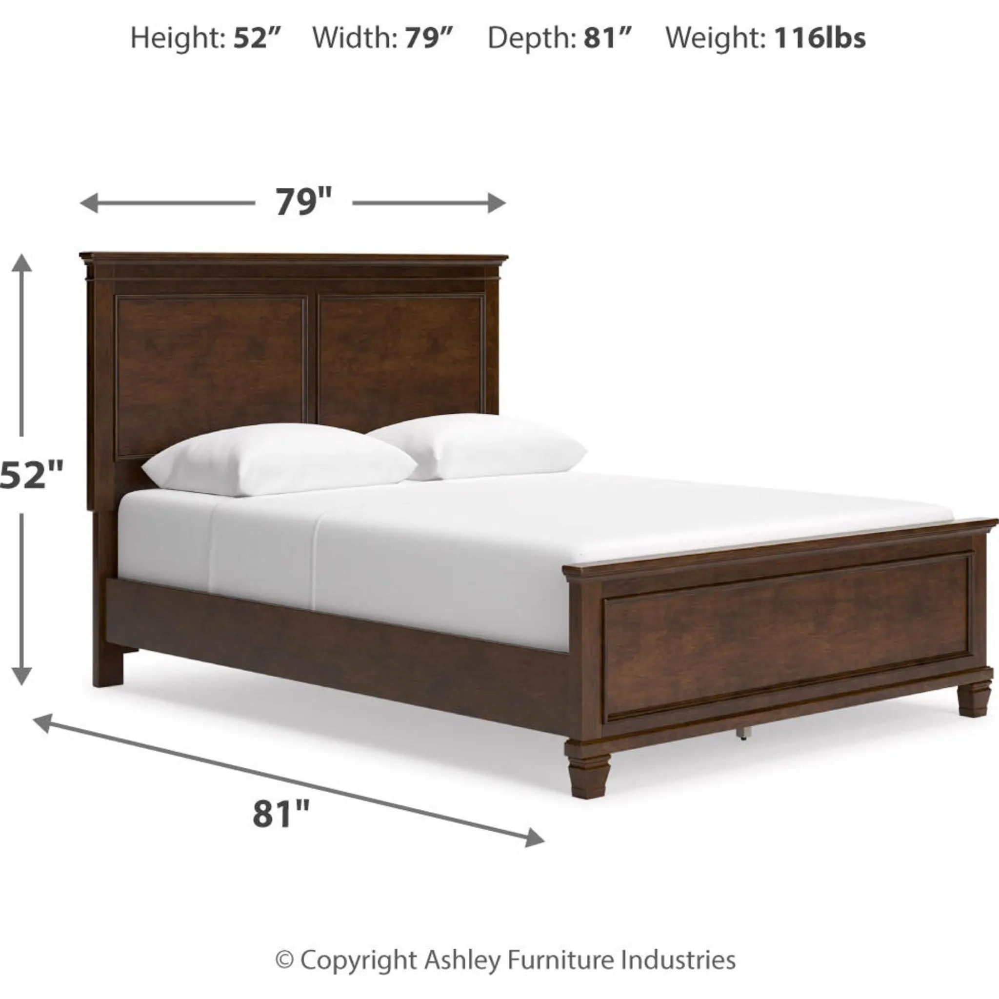 Danabrin 5 Piece Panel Bedroom