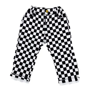 Denim Jeans - Black Checker