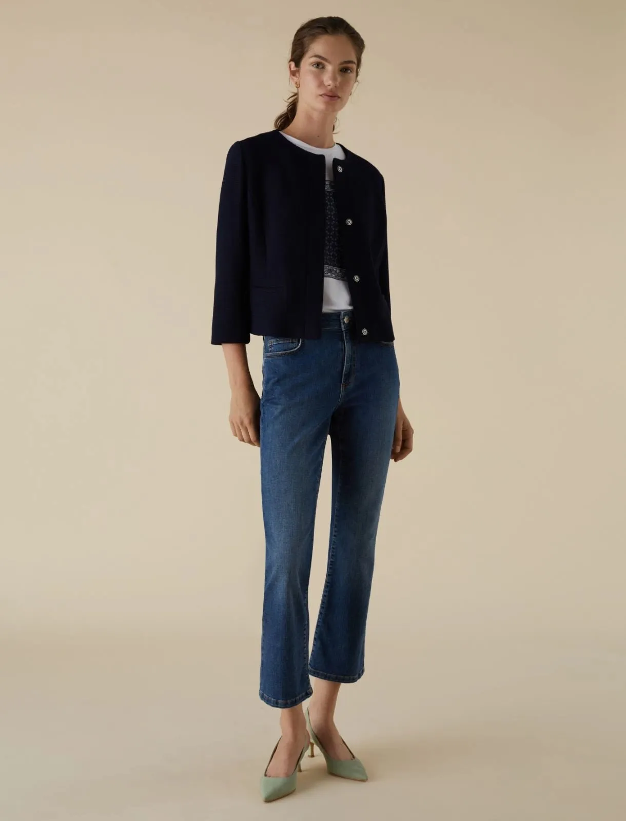 EMME MARELLA - Jeans flare IBISCO