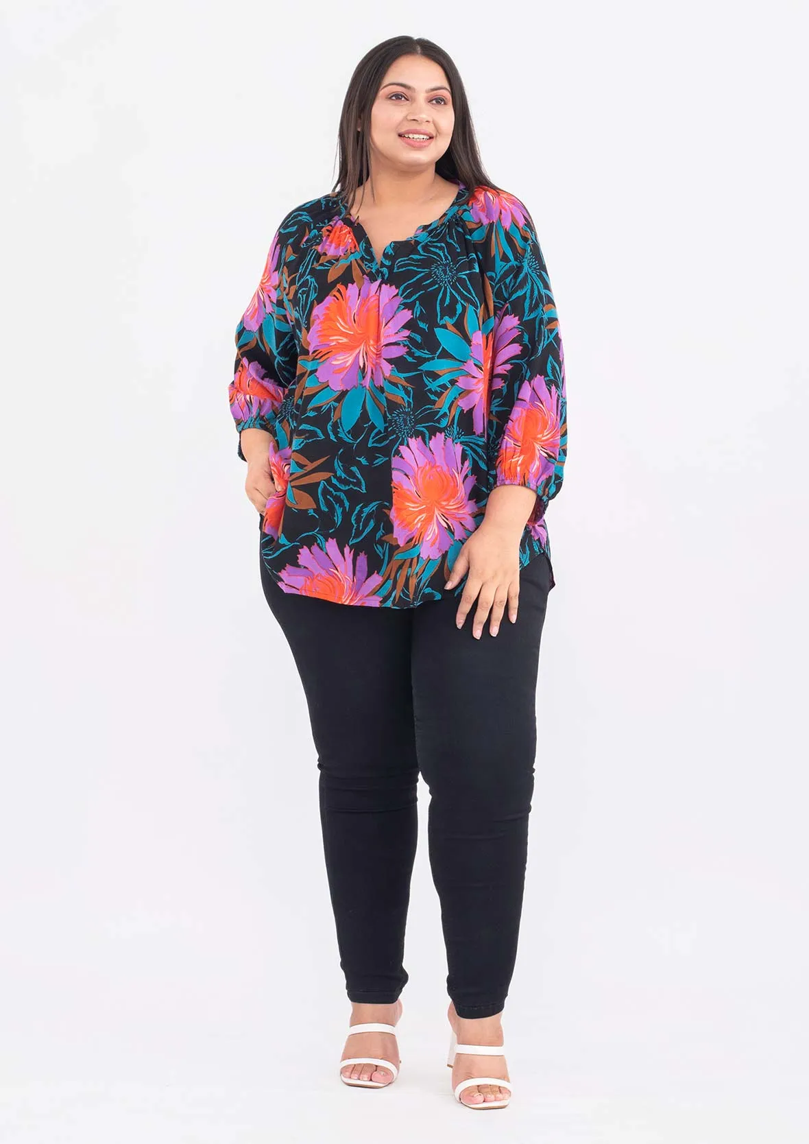 Exclusive Print Tunic Top