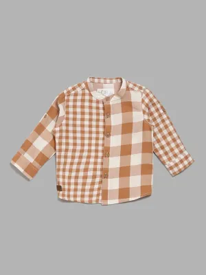 HOP Baby Brown Checked Shirt