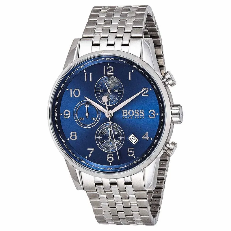 Hugo Boss MAN's Chronograph Quartz Watch With Stainless Steel Bracelet - HB1513498, Analog Display