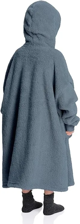 Jeans Kids Sherpa Hoodie Blanket - Ultimate Coziness for Play, Sleep, and Adventure