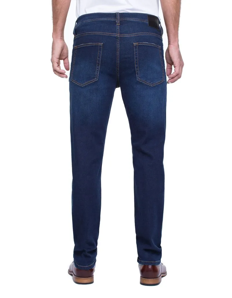 Kingston Modern Slim Straight Stretch Denim- Rosecrans Dark