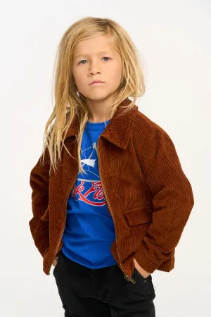 Martin Walnut Brown Zip Up Corduroy Jacket