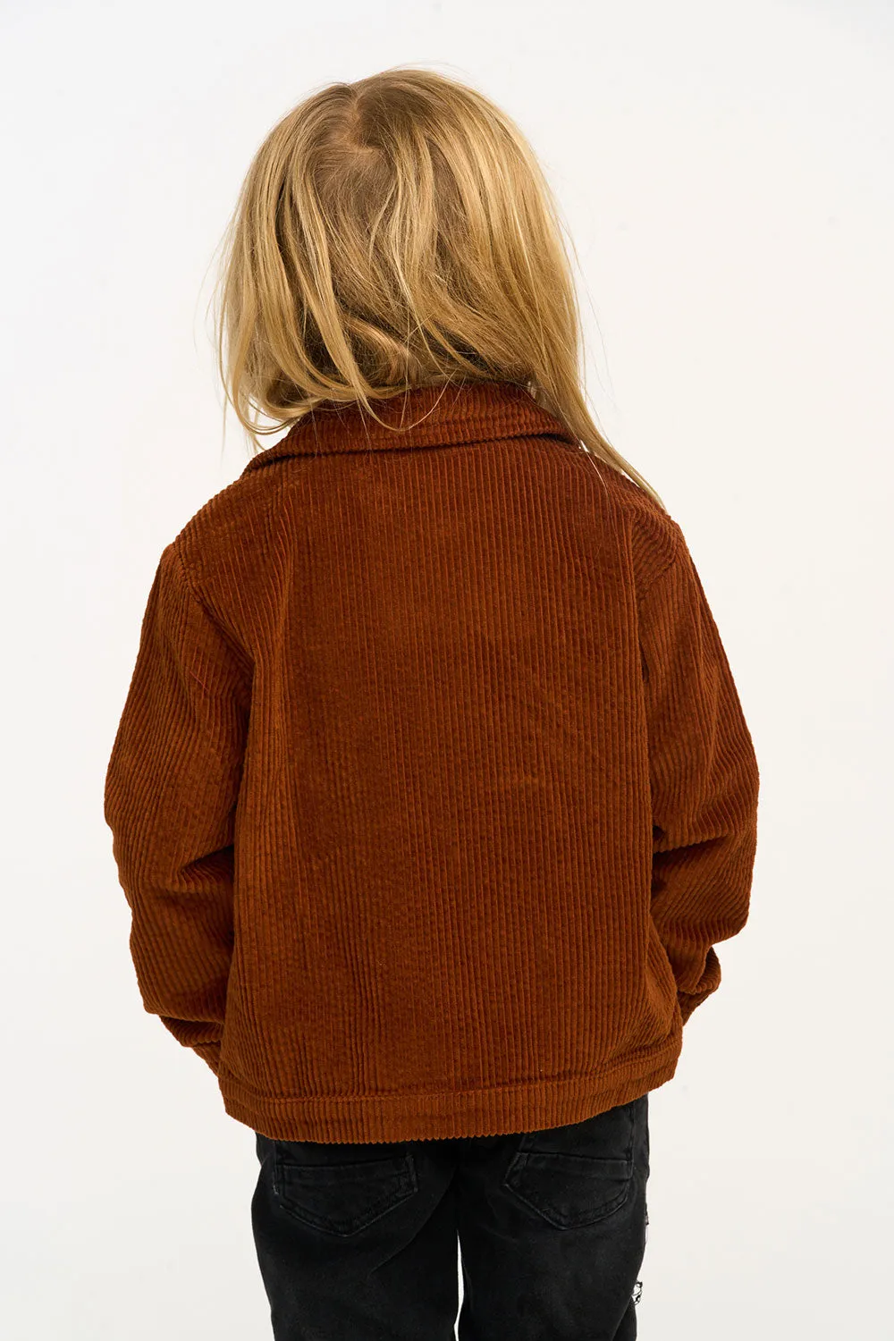 Martin Walnut Brown Zip Up Corduroy Jacket