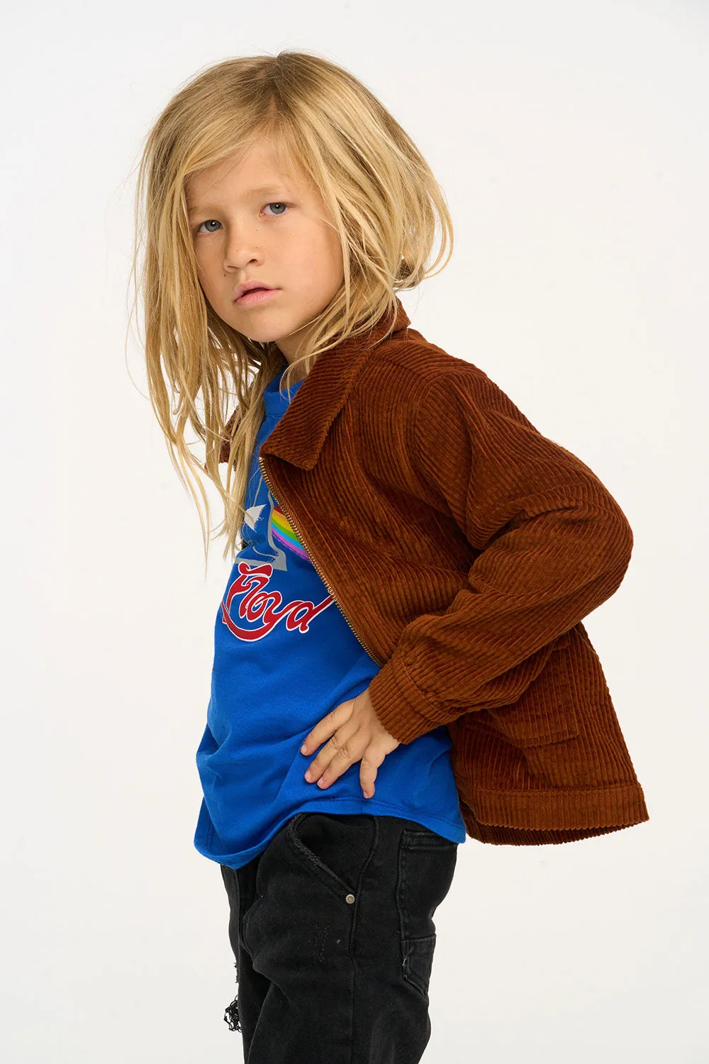 Martin Walnut Brown Zip Up Corduroy Jacket