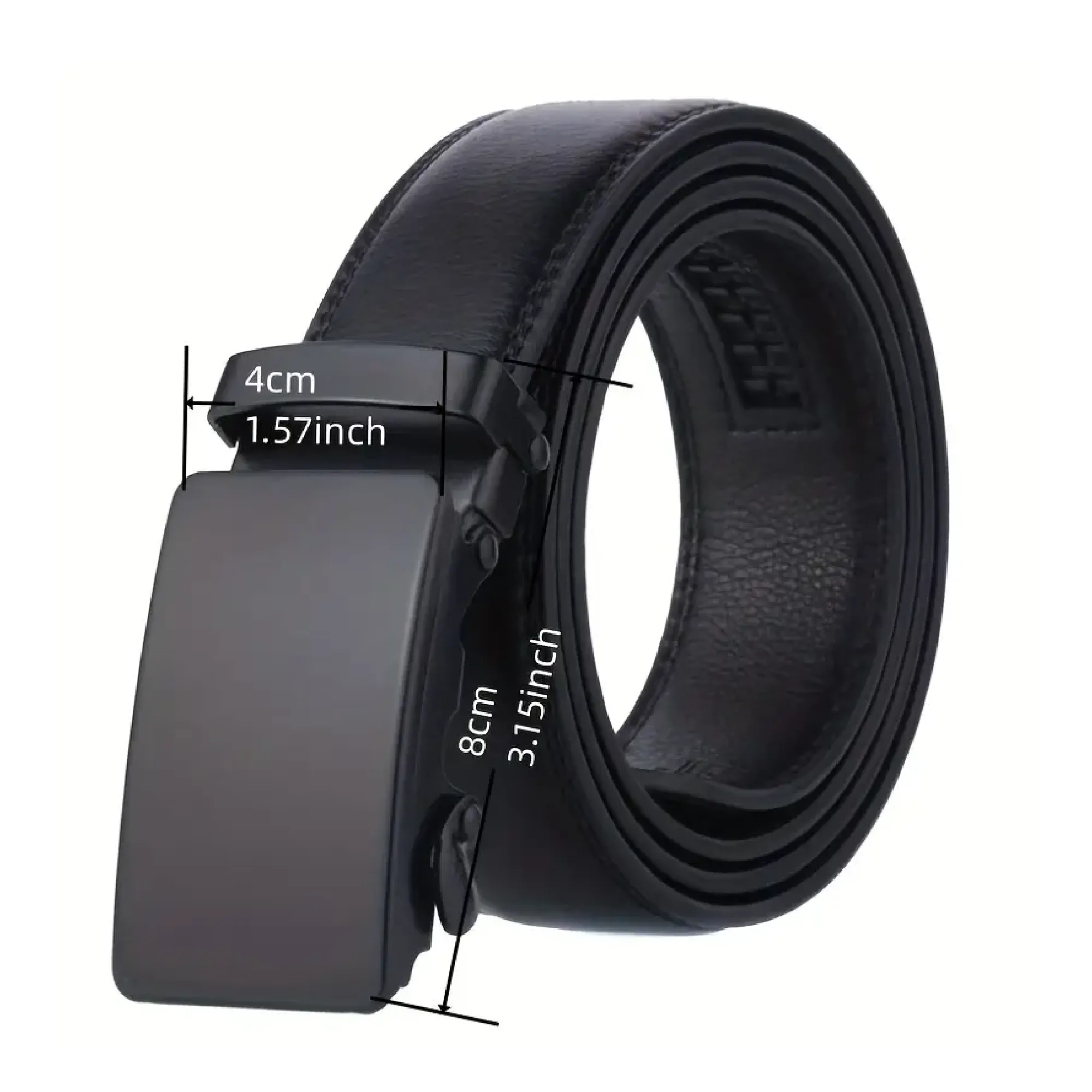 Men's Fashion Automatic Buckle Leather Belt For Daily Business , Ideal choice for Gifts