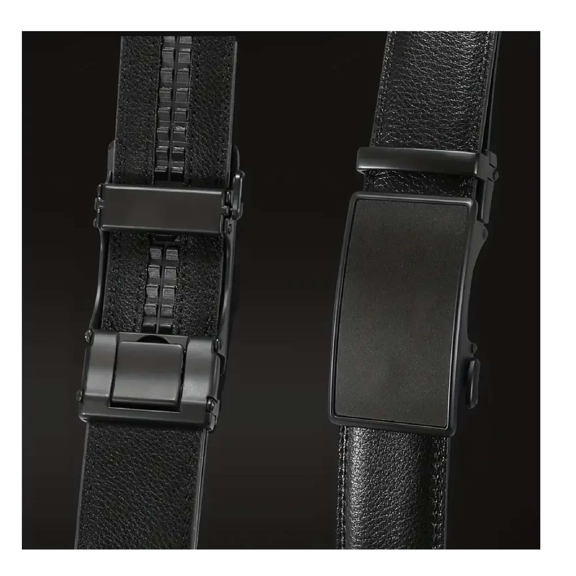 Men's Genuine Leather Automatic Buckle Adjustable Belt , Ideal choice for Gifts