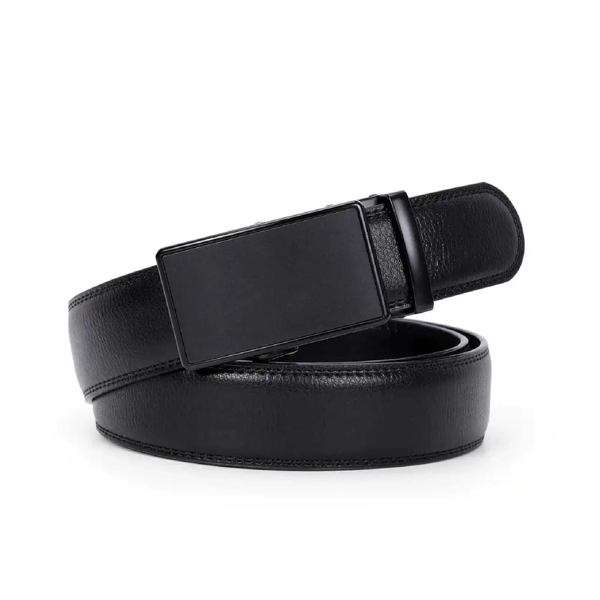 Men's Genuine Leather Automatic Buckle Adjustable Belt , Ideal choice for Gifts