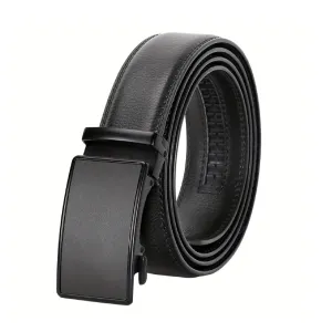 Men's Genuine Leather Automatic Buckle Adjustable Belt , Ideal choice for Gifts