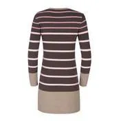 Mocha Stripe Knit Tunic Dress