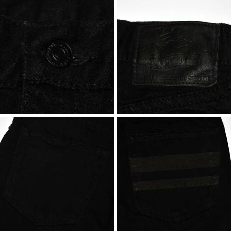 MOMOTARO JEANS "MXJE1101" 15.7oz Black Denim NARROW TAPERED