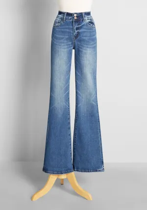 More Than Justified High-Rise Flared Jeans