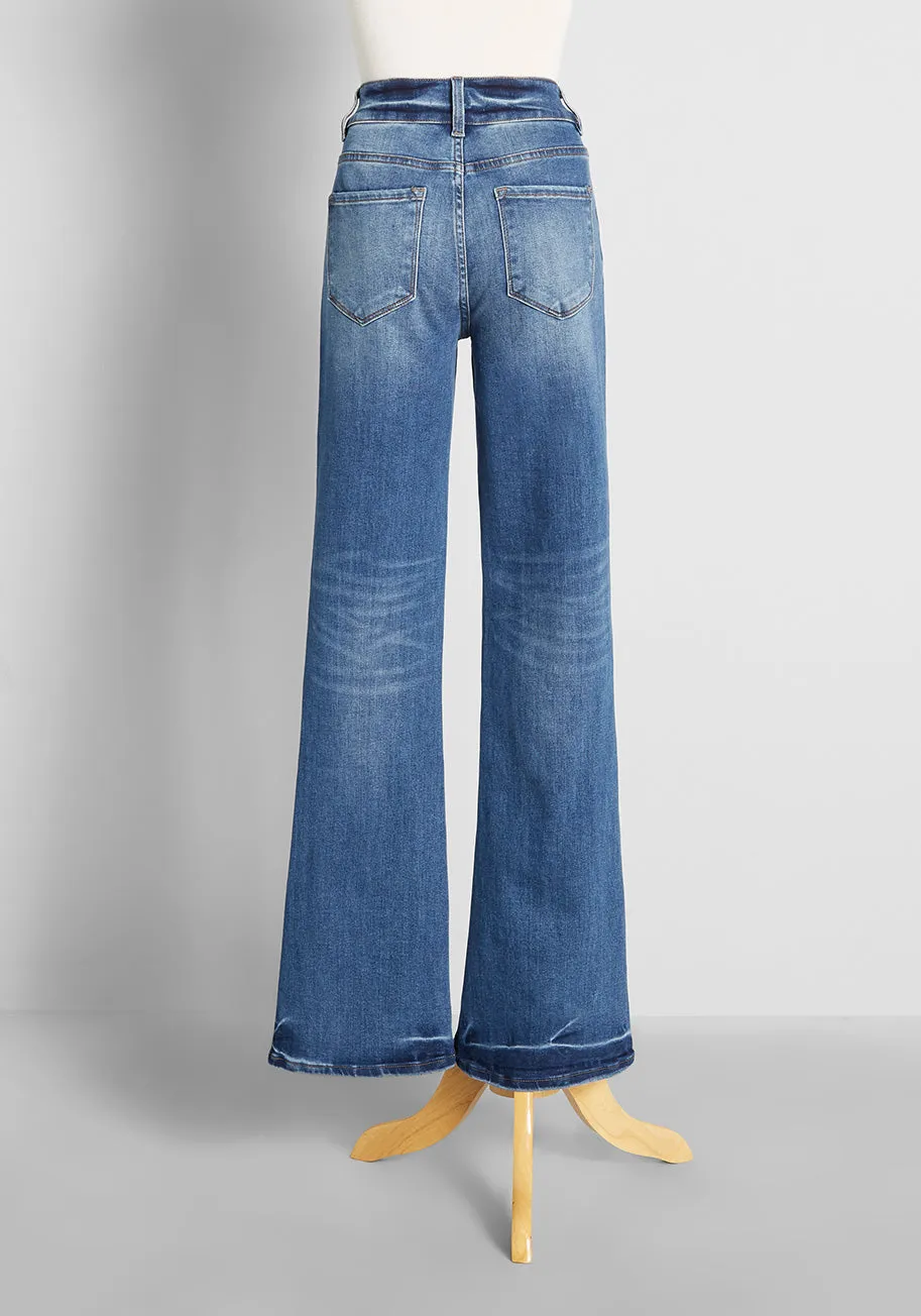 More Than Justified High-Rise Flared Jeans