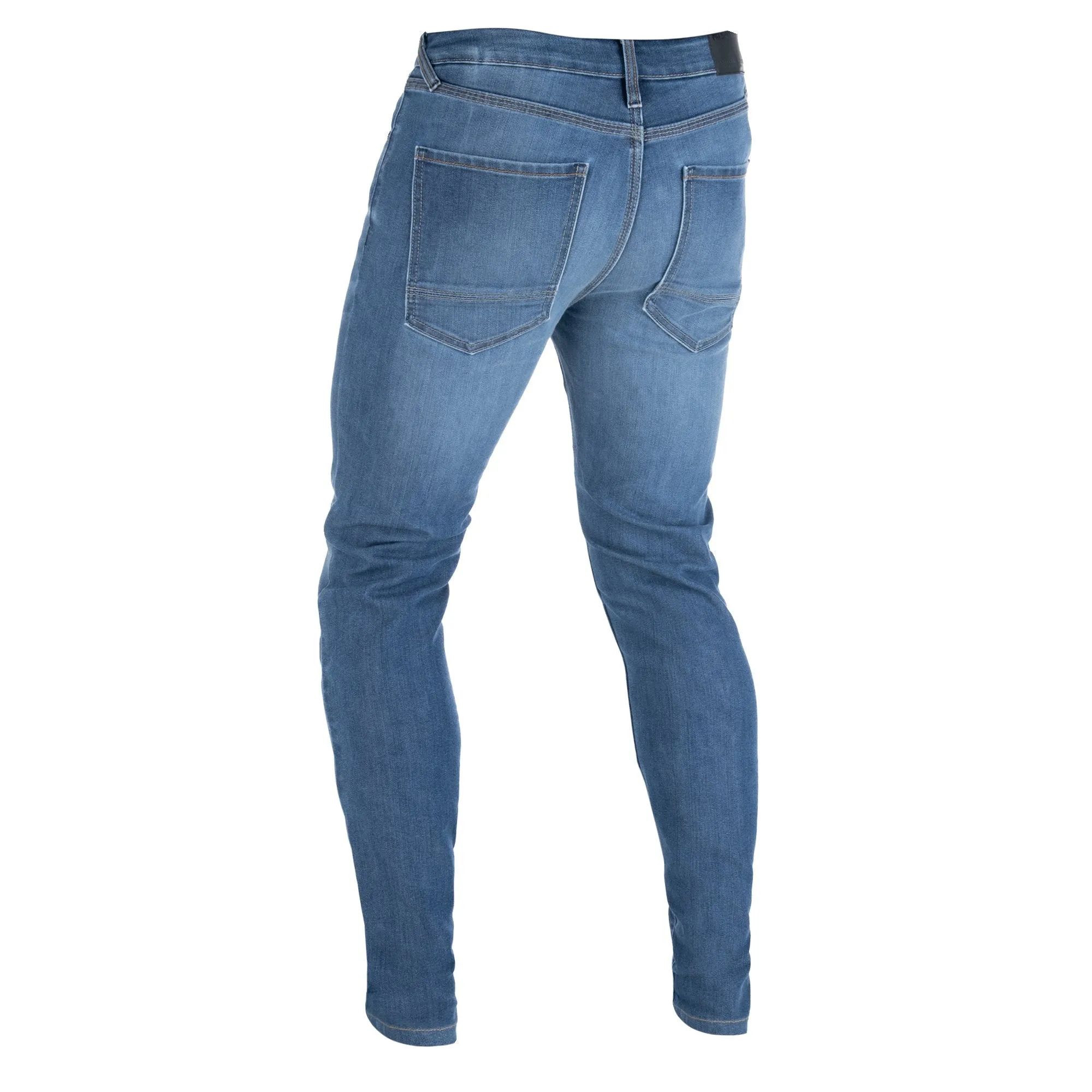 Oxford Original Approved AA Men's Motorbike Jean Slim Mid Blue 30 Length