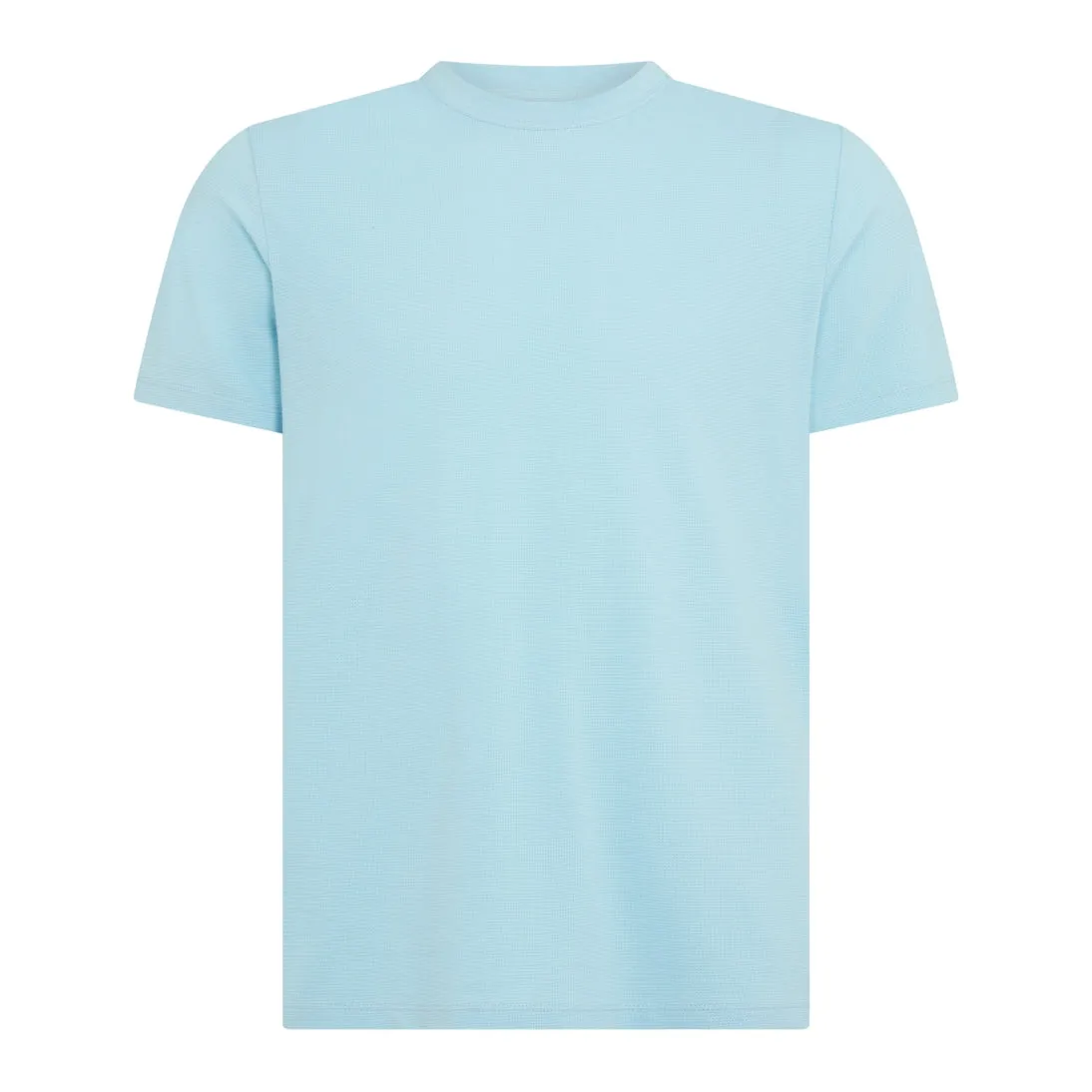 Remus Uomo Cotton Stretch Texture Tee 58786 Light Blue