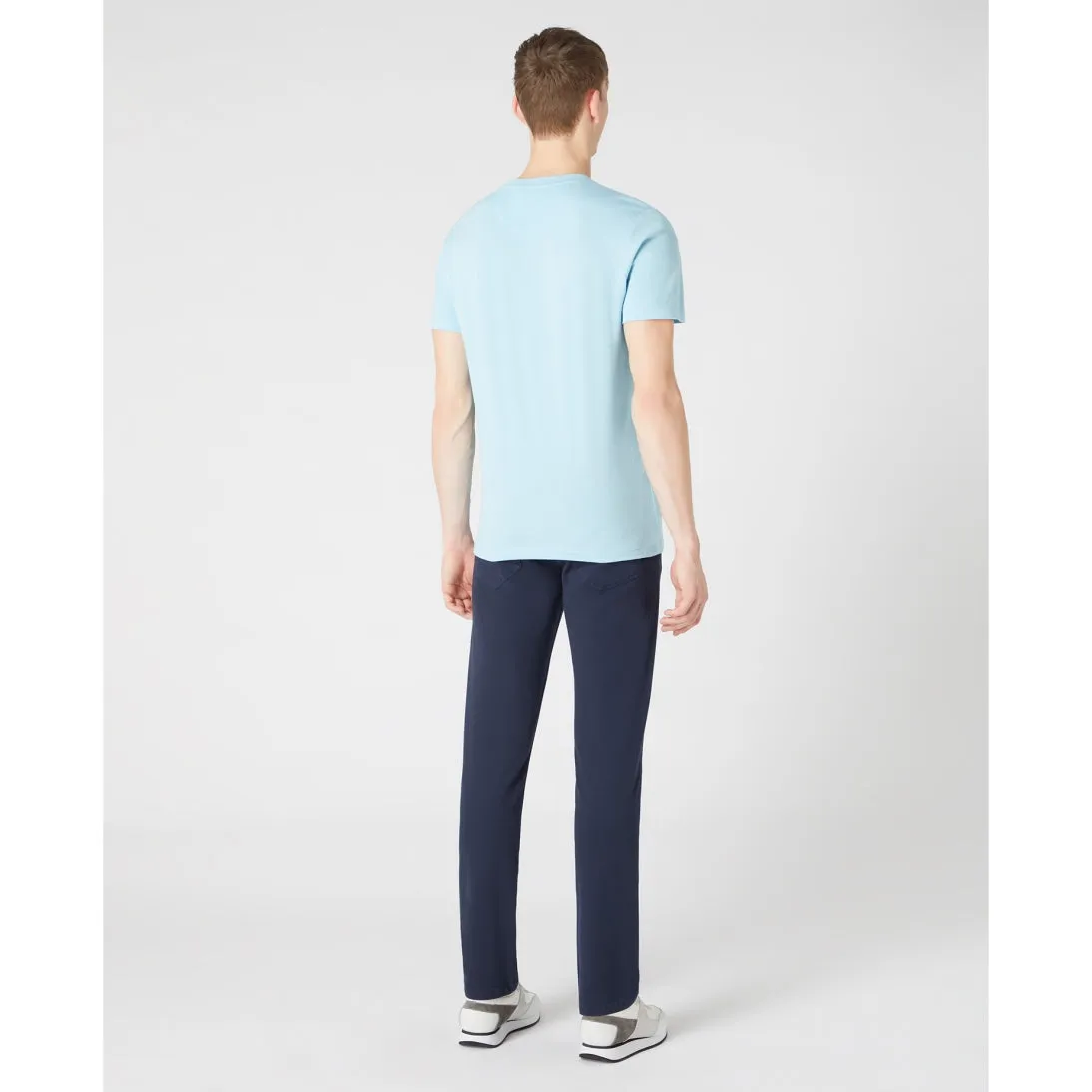 Remus Uomo Cotton Stretch Texture Tee 58786 Light Blue