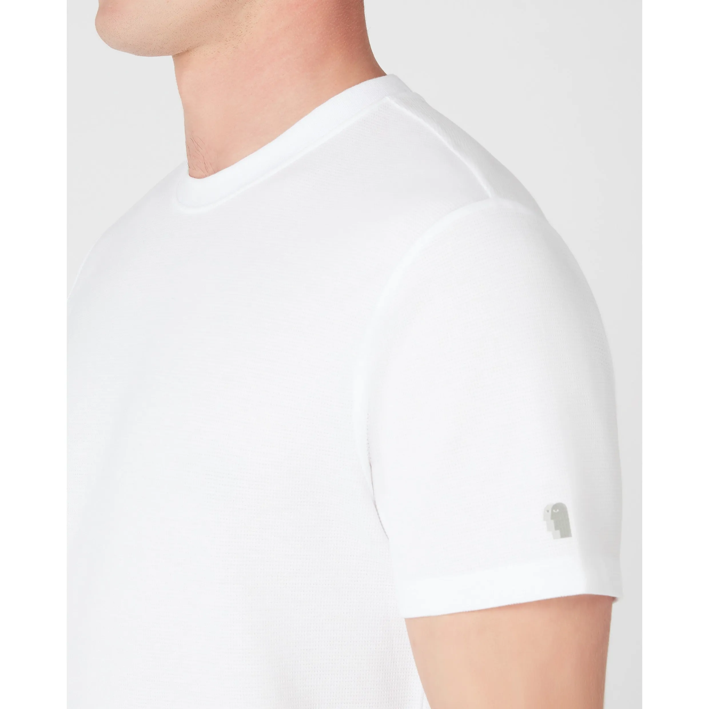 Remus Uomo Cotton Stretch Texture Tee 58786 White