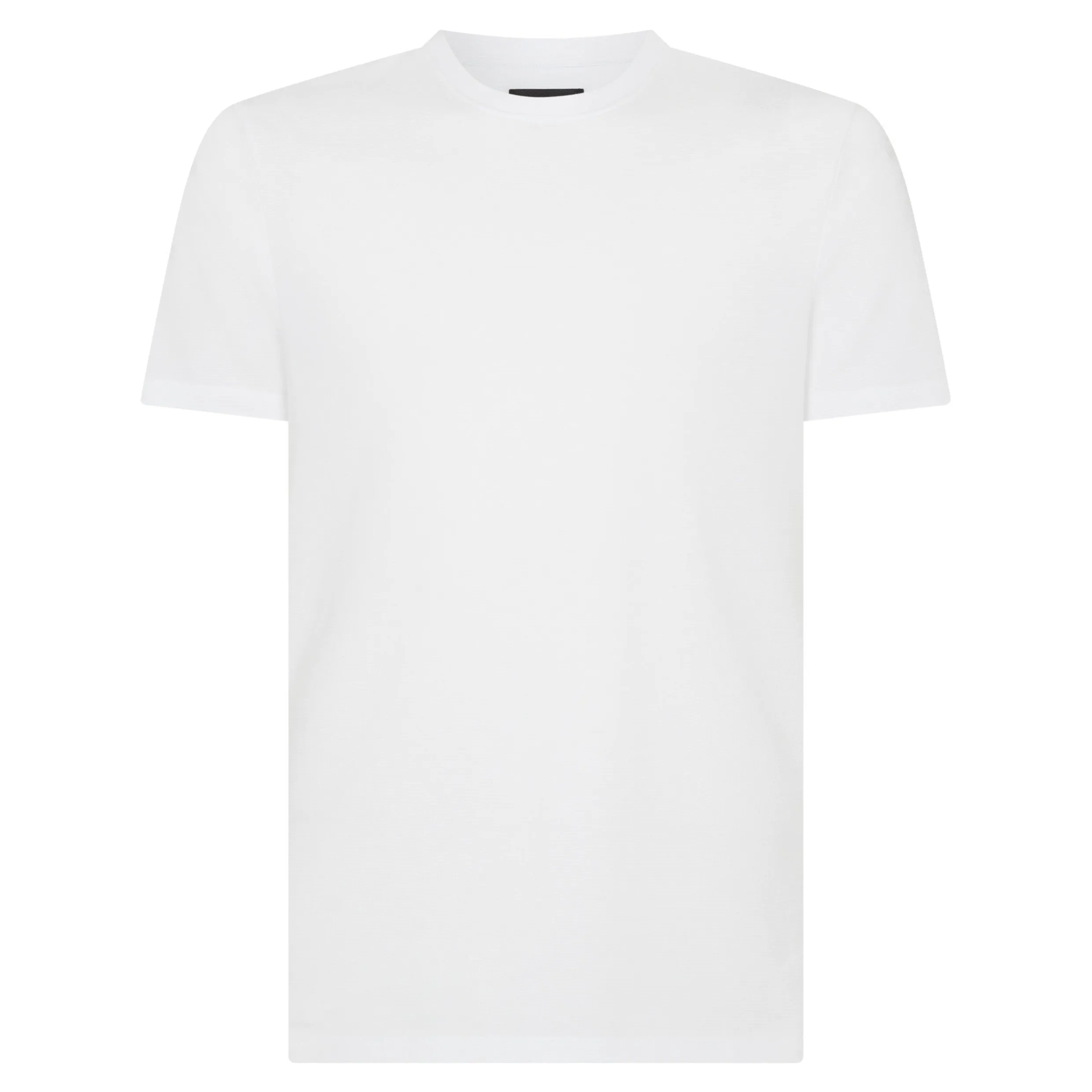 Remus Uomo Cotton Stretch Texture Tee 58786 White