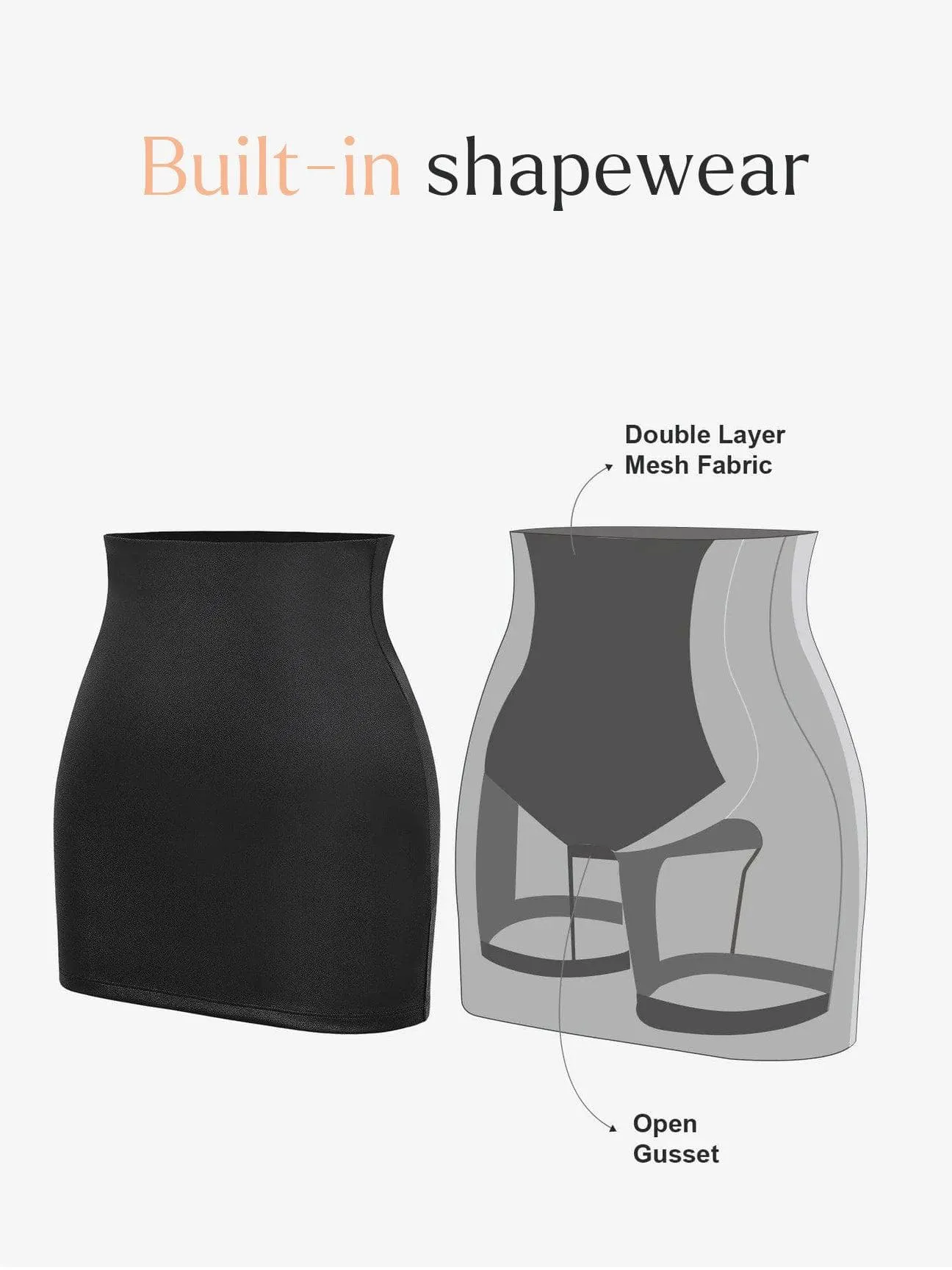 Shapewear Lace Deep-V Neck Bodysuits or Faux Leather Skirts