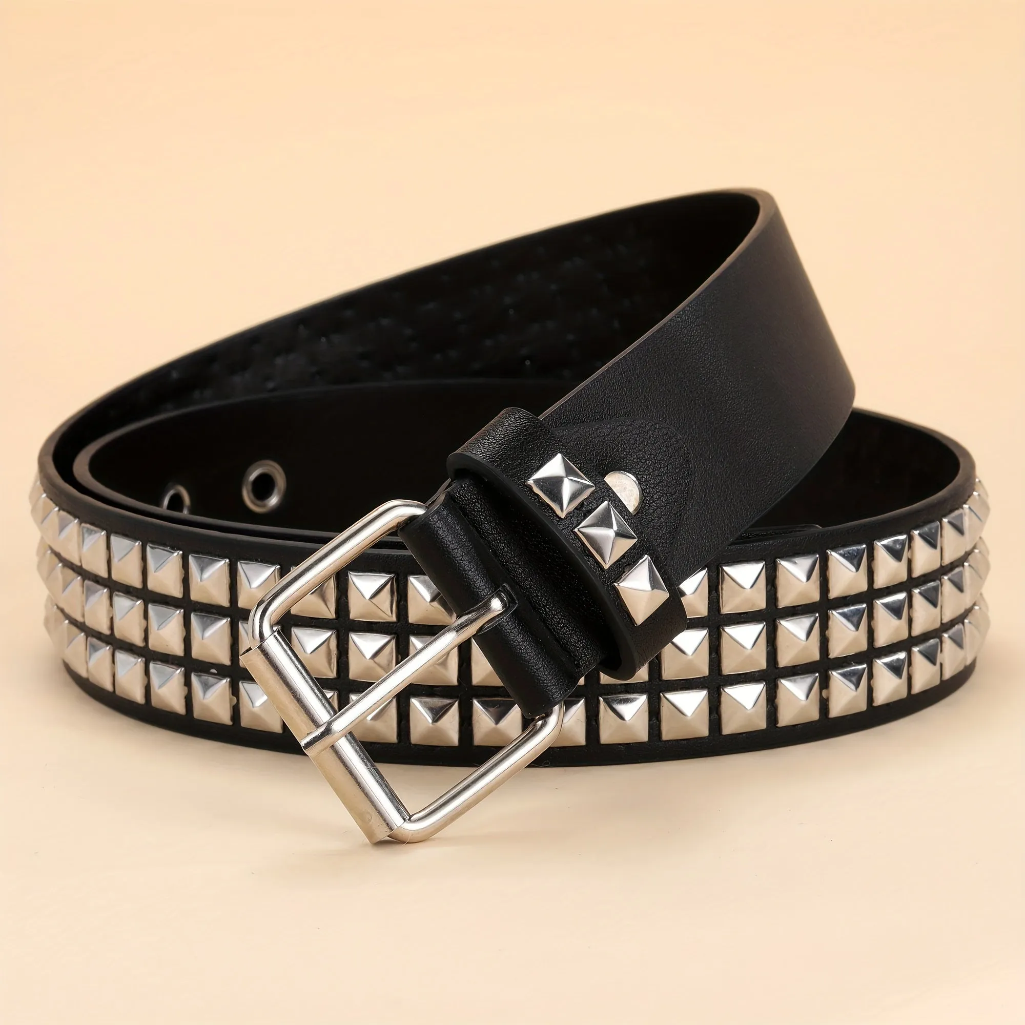 Stylish Rivet Pin Buckle Belt Perfect Mens Gift