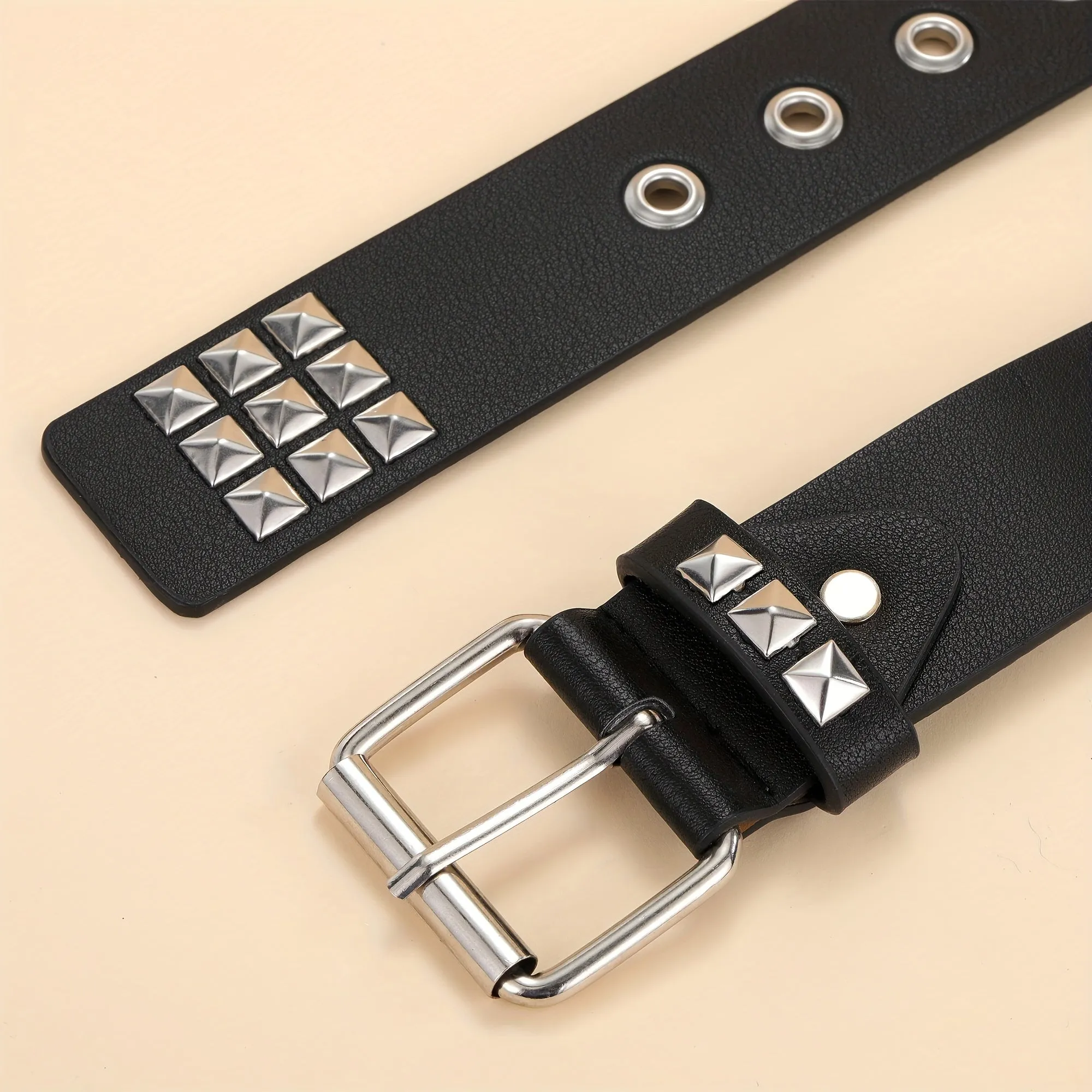 Stylish Rivet Pin Buckle Belt Perfect Mens Gift