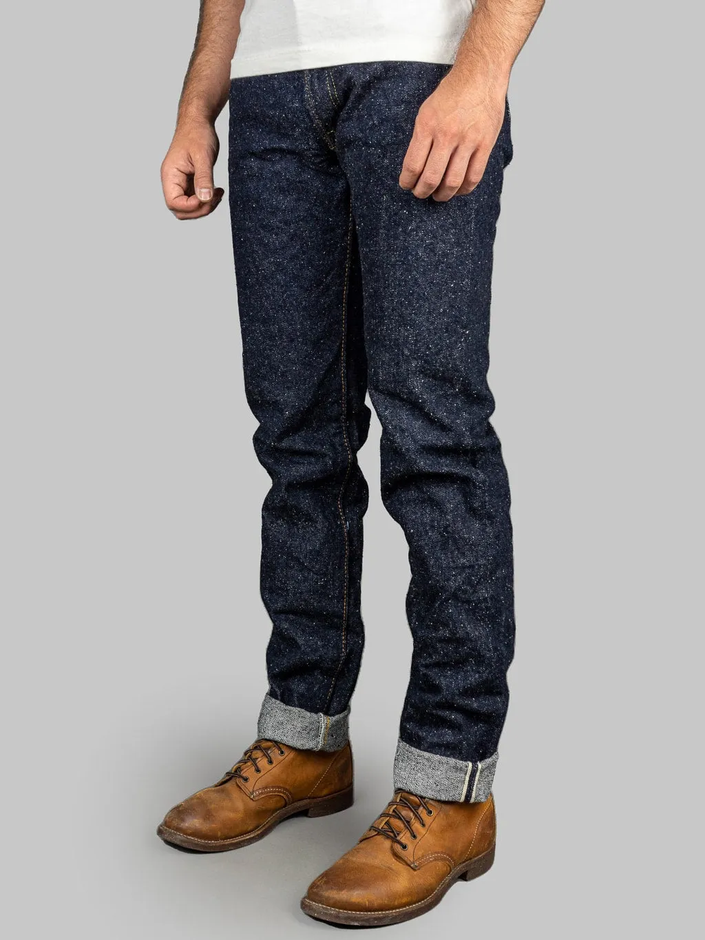 The Strike Gold 0104KE "Keep Earth" Natural Indigo Straight Tapered Jeans