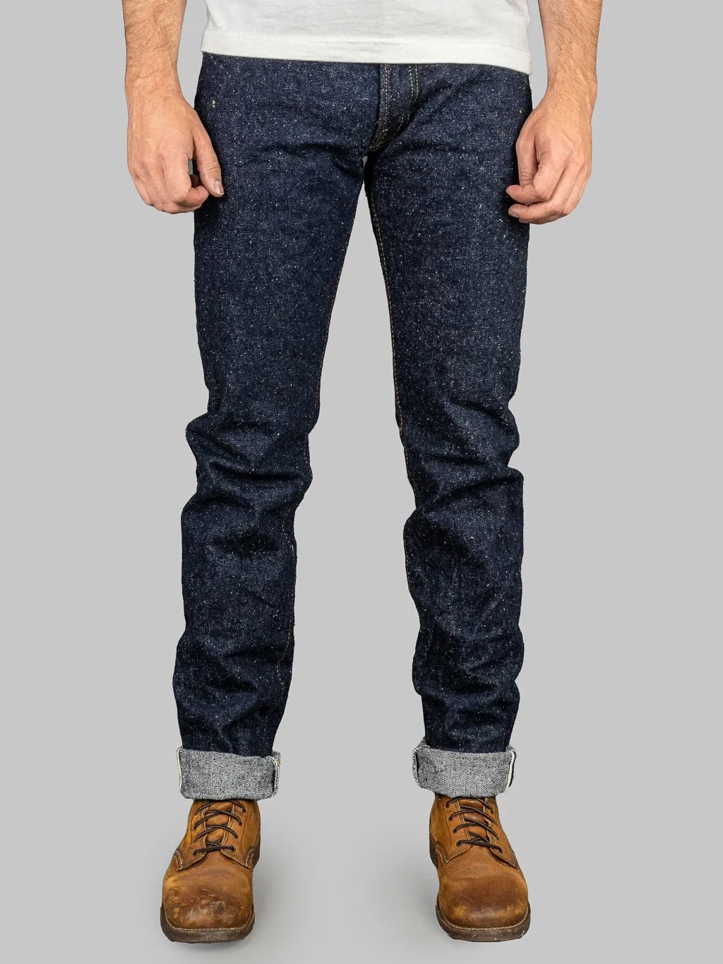 The Strike Gold 0104KE "Keep Earth" Natural Indigo Straight Tapered Jeans