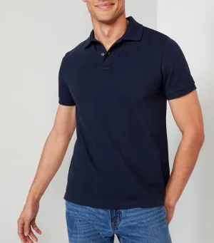 Uniform Pique Polo For Men In The Navy