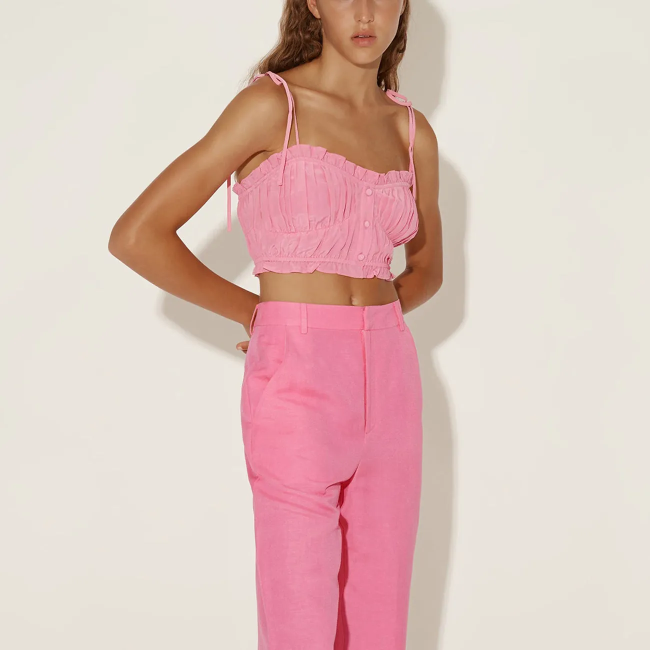 Victoria Top - Taffy Pink