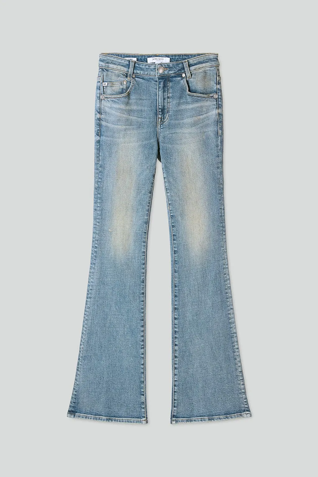 Vintage Distressed Flared Jeans