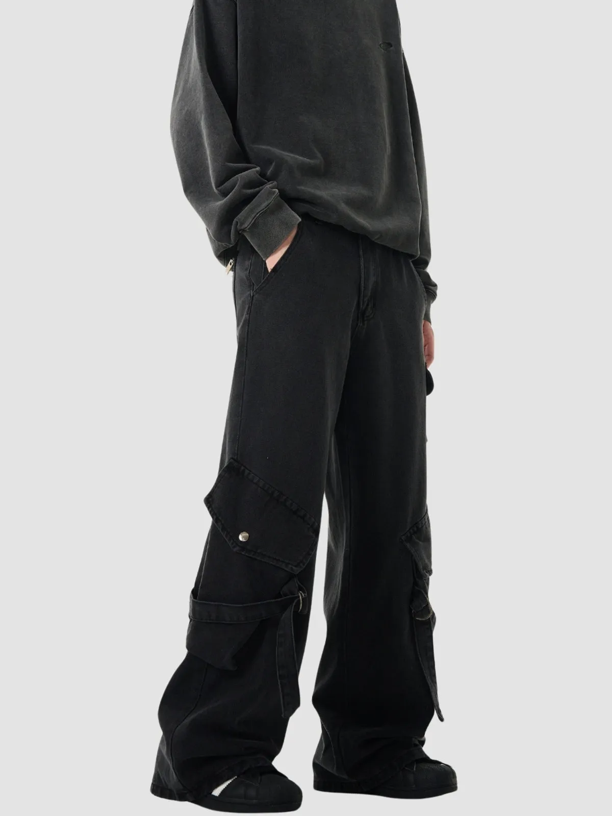 WLS Loose Big Pocket Cargo Pants